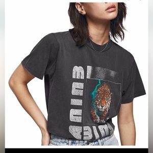 Anine Bing Wild Cat Graphic Tee, XS, Great condition